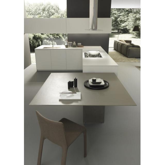 Mesa cuadrada en resina cemento 1 640x640 - Mesas y barras de cocina modernas