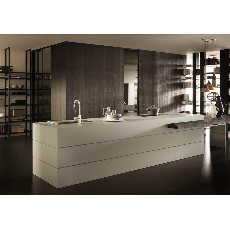 COCINA MODULNOVA TWENTY FLOAT EN FENIX Y MADERA