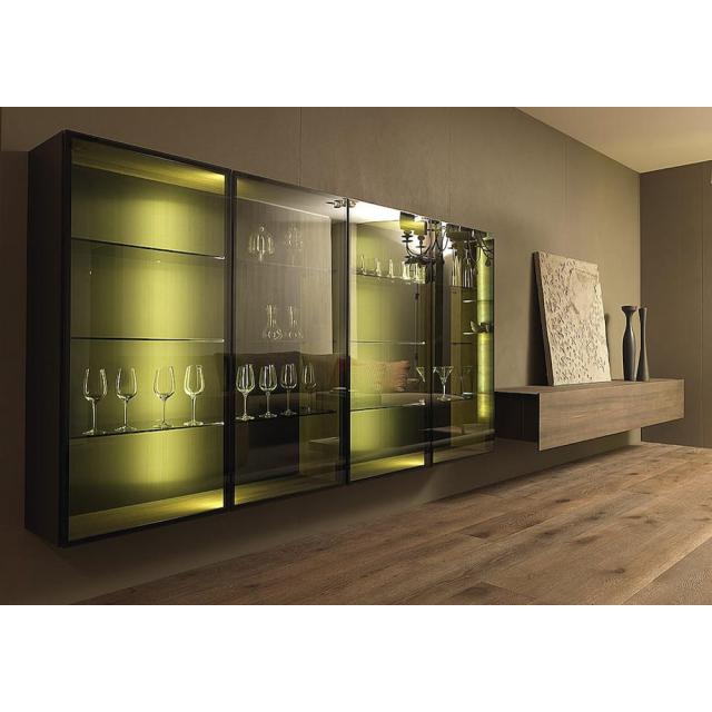 Modulos vitrina para living en vidrio y madera 640x640 - Vitrinas