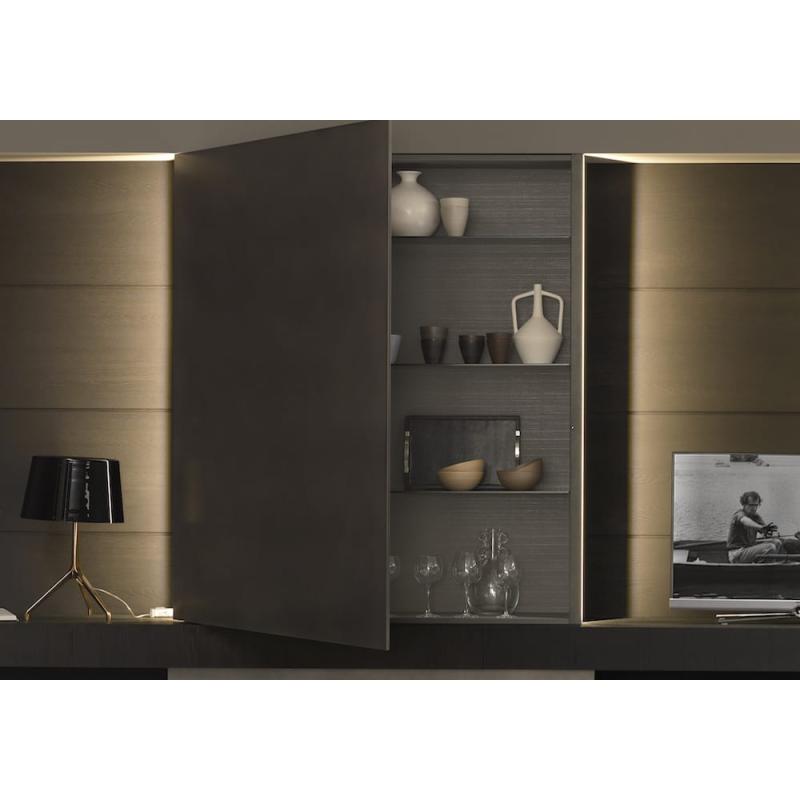 Salon Blade en metal y madera 1 800x450 - Muebles para TV de dise&ntilde;o
