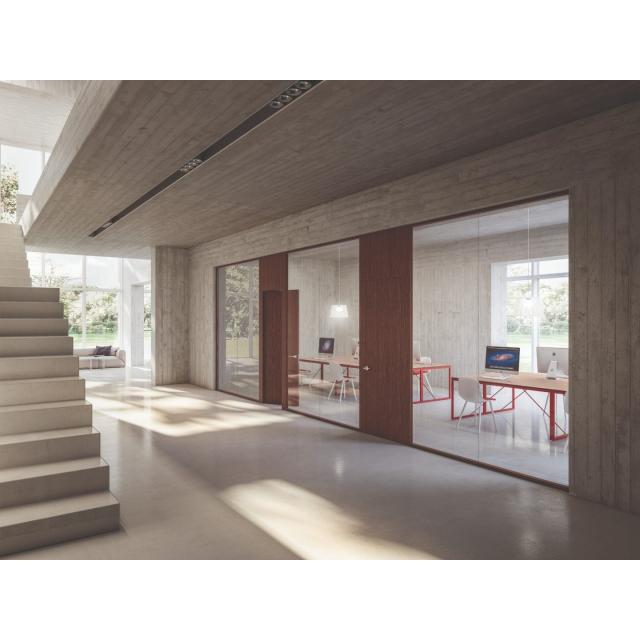 ADL sistema Mies con puerta madera 1 640x640 - Divisores de oficina MIES ADL