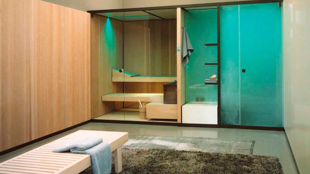 Duchas modernas y espacios wellness