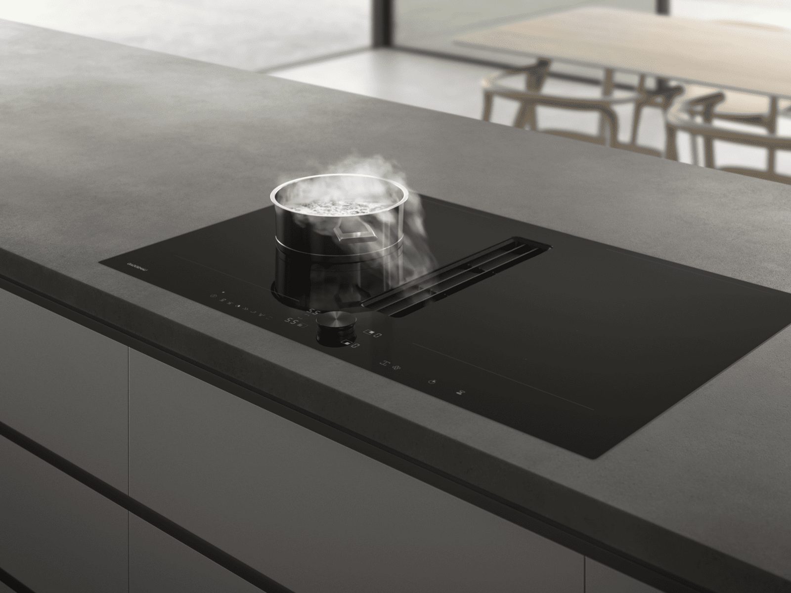 ok200 Series CV282101 - GAGGENAU Serie 200 Placa Flex inducci&oacute;n con sistema de extracci&oacute;n integrado 80cm CV282101