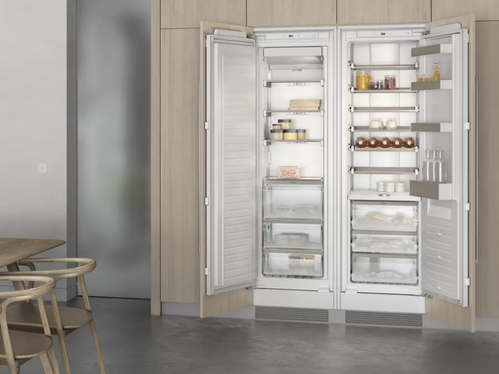 ok200 Series Side by Side - GAGGENAU Serie 200 Frigor&iacute;fico RC289370 Congelador RF287370