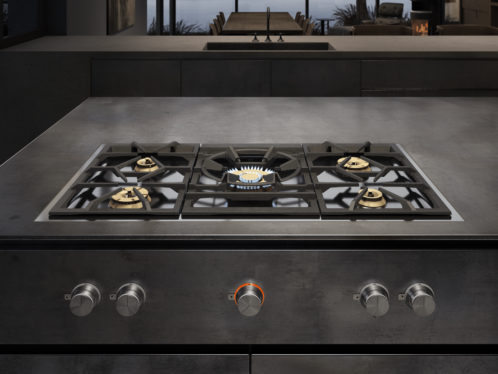 ok400 Series Gas - GAGGENAU Serie 400 Placa de gas vario 90cm VG491215