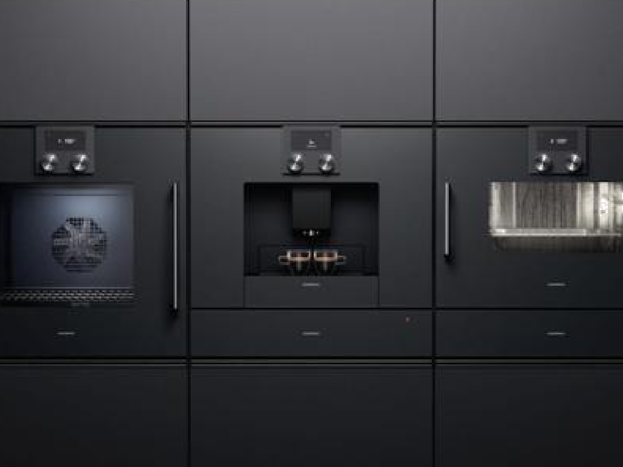 okGaggenau conjunto de hornos serie 200 antracita 600x340 1 - GAGGENAU Serie 200 Horno puerta en cristal antracita BOP211102 Horno compacto funci&oacute;n vapor en cristal antracita BSP250101 Caj&oacute;n envasado al vac&iacute;o en cristal antracita DVP221100