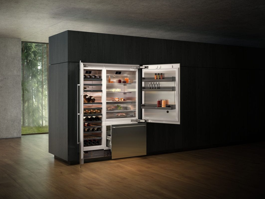 okMCMI02461659 Vario400 Cooling Heroshot 004 Official DoublePage Format 300dpi - GAGGENAU Serie 400 Vario Cooling Combi frigor&iacute;fico-congelador RB492305 Vario Vinoteca con puerta de cristal RW466365